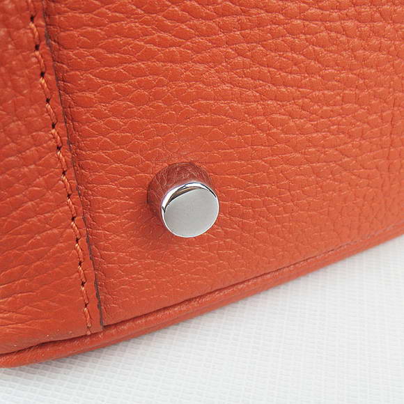 High Quality Replica Hermes Lindy 26CM Shoulder Bag Orange - Click Image to Close